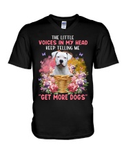 The Little - Dogo Argentino V-Neck T-Shirt tile