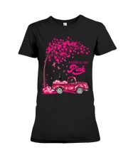 LBN October Pink Truck German Shepherd 1 Premium Fit Ladies Tee tile