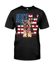 4th Of July Yorkshire Terrier Premium Fit Mens Tee tile