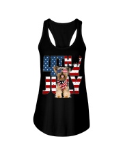 4th Of July Yorkshire Terrier Ladies Flowy Tank tile
