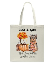 Fall And - Yorkshire Terrier Tote Bag tile