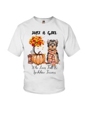 Fall And - Yorkshire Terrier Youth T-Shirt tile