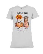 Fall And - Yorkshire Terrier Premium Fit Ladies Tee tile