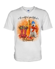Grateful - Great Pyrenees 2 V-Neck T-Shirt tile