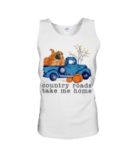 Blue Car - Chinese Shar Pei Unisex Tank tile