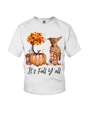 It is Fall - Miniature Pinscher Youth T-Shirt tile