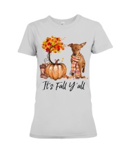 It is Fall - Miniature Pinscher Premium Fit Ladies Tee tile
