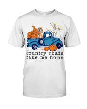 Blue Car - LEMON Beagle Classic T-Shirt front