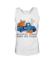 Blue Car - LEMON Beagle Unisex Tank tile
