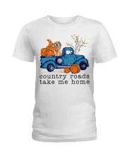 Blue Car - LEMON Beagle Ladies T-Shirt tile