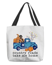 Blue Car - Dobermann Pinscher All-Over Tote tile