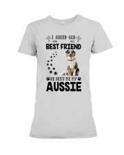 I Asked God for Friend - Aussie Premium Fit Ladies Tee tile