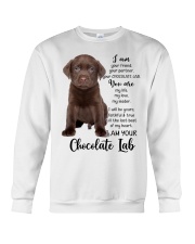 Your Friend CHOCOLATE lab Crewneck Sweatshirt tile