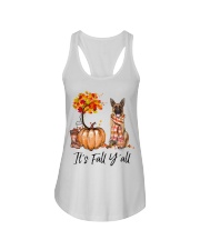 It is Fall - German Shepherd Dog Ladies Flowy Tank tile