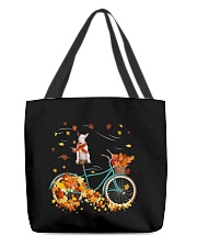 Autumn Bike - Bull Terrier 2 All-Over Tote tile