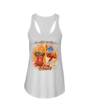 Grateful - CREAM Pomeranian Ladies Flowy Tank tile