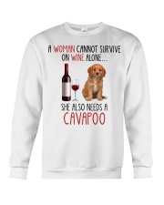 She Also Needs - Cavapoo Dog Crewneck Sweatshirt tile