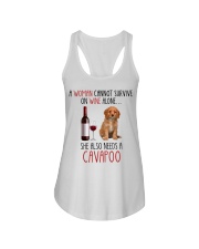 She Also Needs - Cavapoo Dog Ladies Flowy Tank tile
