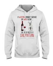 She Also Needs - Dalmatian Dog Hooded Sweatshirt tile