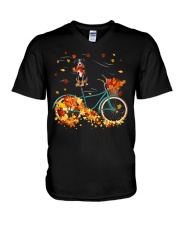 Autumn Bike - Appenzeller Sennenhund V-Neck T-Shirt tile