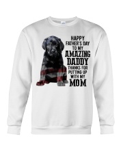 Happy Father Day - Black Labrador Crewneck Sweatshirt tile