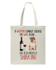 She Also Needs - Shiba Inu Dog Tote Bag tile