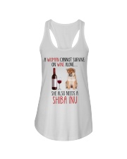 She Also Needs - Shiba Inu Dog Ladies Flowy Tank tile