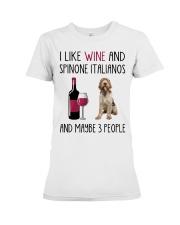 Three People - Spinone Italiano Premium Fit Ladies Tee tile