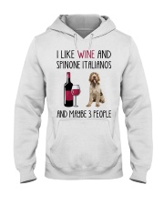 Three People - Spinone Italiano Hooded Sweatshirt tile