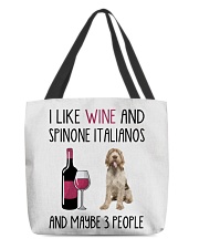 Three People - Spinone Italiano All-Over Tote tile