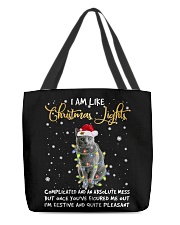 Christmas Lights - Cat 4 All-Over Tote tile