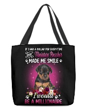 Millionaire - Miniature Pinscher 1 All-Over Tote tile
