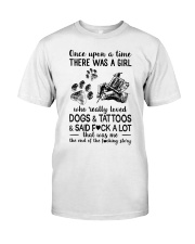 Girl love Tattoos and Dog Premium Fit Mens Tee tile