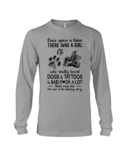 Girl love Tattoos and Dog Long Sleeve Tee tile