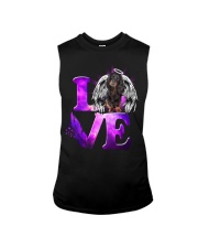 Heaven Love - Black Long-haired Dachshund Sleeveless Tee tile