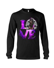 Heaven Love - Black Long-haired Dachshund Long Sleeve Tee tile