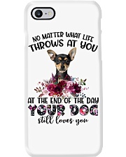 At The End - German Pinscher Phone Case tile