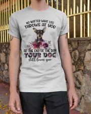 At The End - German Pinscher Classic T-Shirt apparel-classic-tshirt-lifestyle-21