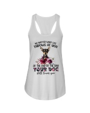 At The End - German Pinscher Ladies Flowy Tank tile