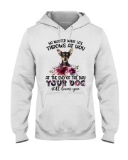 At The End - German Pinscher Hooded Sweatshirt tile