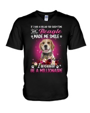 Millionaire - LEMON Beagle V-Neck T-Shirt tile