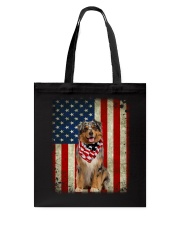 Australian Shepherd - American Flag Tote Bag tile