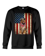 Australian Shepherd - American Flag Crewneck Sweatshirt tile