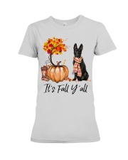It is Fall - Black German Shepherd Premium Fit Ladies Tee tile