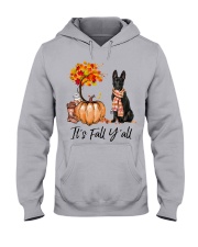 It is Fall - Black German Shepherd Hooded Sweatshirt front