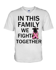 Fight Together - Brussels Griffon 1 V-Neck T-Shirt tile