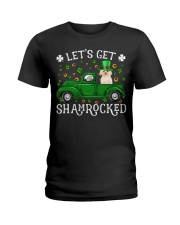 Shamrocked - GOLD Morkie Ladies T-Shirt tile