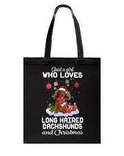 Just A Girl - Long Haired Dachshund Tote Bag tile