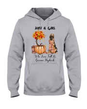 Fall And - German Shepherd 1 Hooded Sweatshirt front