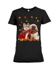 Hot Chocolate- Shih Tzu and Yorkie Premium Fit Ladies Tee tile